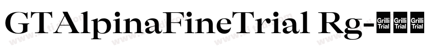GTAlpinaFineTrial Rg字体转换